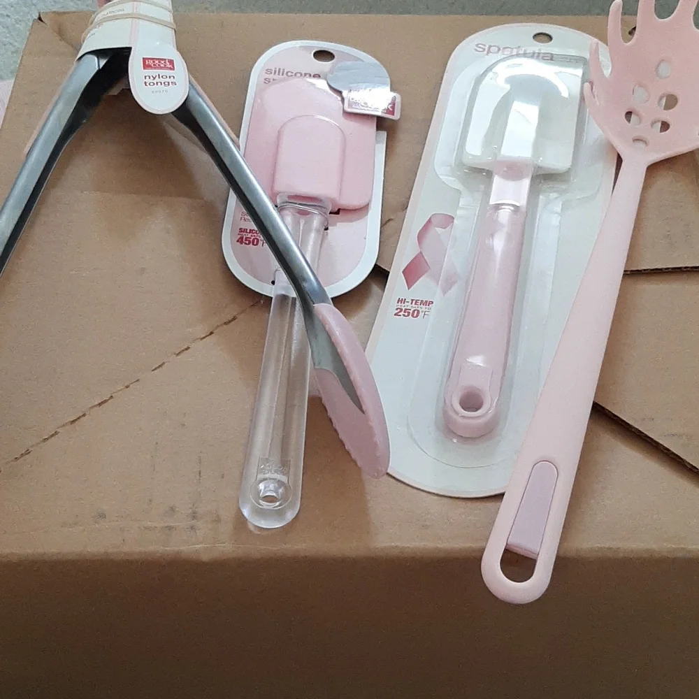 Pink Kitchen Assorted Utensil and Prep UtensilsNIB
